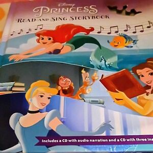 Disney Princess Read and Sing Storybook - Blue and Red